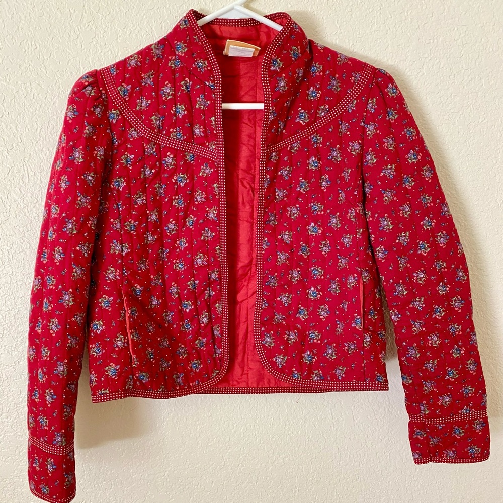 Handmade quilted cropped jacket Vintage